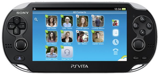 Контакт-лист Skype для PlayStation Vita