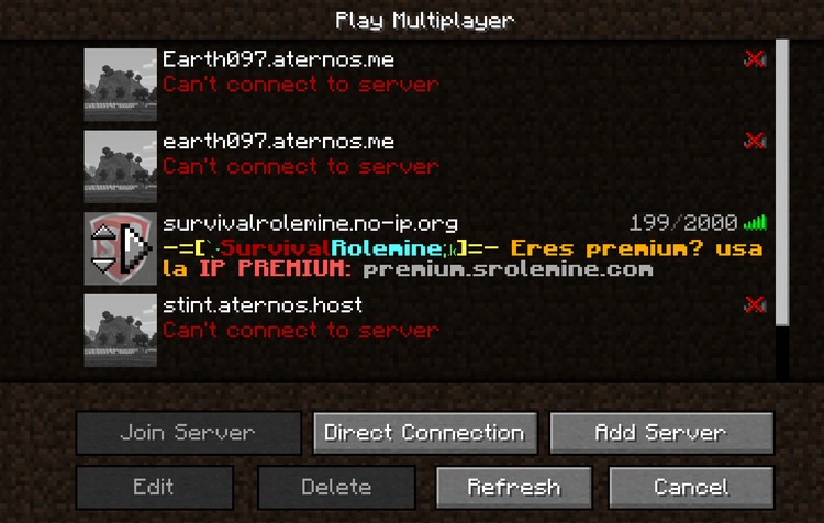 Can't Connect to Server Minecraft